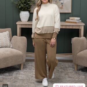 Lovely Melody Cream and Brown SET